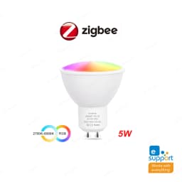 Ewelink GU10 Zigbee LED Bulbs WiFi Smart LED Lamp RGB CW WW Ewelink App Control Led Light Bulb Works With Alexa Google Yandex