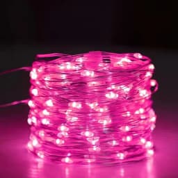 20m 200LED Fairy Light Battery Powered, Pink Copper Wire Starry Sky Light, Suitable for Bedroom, Christmas, Party Decoration
