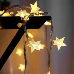 Battery Operated Star String Lights LED Fairy Light Christmas Party Wedding Home Outdoor Patio Decoration Twinkle Lamps