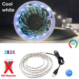 DC 5V USB LED Strips 2835 5050 White Warm White RGB Tira LED Strip Light TV Background Lighting Tape Home Decor Lamp 1-15m