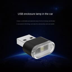 Mini USB Light LED USB Night Light Modeling Car Ambient Light Neon Interior Light Car Jewelry (5 Kinds of Light Colors)