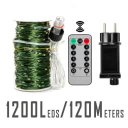 10-200m LED String Lights Waterproof Fairy Garland with Remote Outdoor Christmas Tree Street Garden Wedding Party Decor