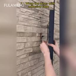 Outdoor Waterproof Wall Lamps Strip Aluminum Wall Lights 18W LED Black Wall Lamp Bedroom Exterior Outdoor Lighting Fixtures