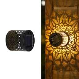 Solar Mandala Fence Wall Lights Garden Decoration Party Courtyard Decoration Solar Garden Light Garden Patio Walkway Decor