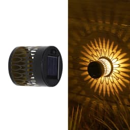 Solar Mandala Fence Wall Lights Garden Decoration Party Courtyard Decoration Solar Garden Light Garden Patio Walkway Decor