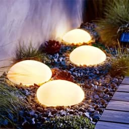 Solar Decorative Lamp Frosted Ground Lamp Outdoor Waterproof Portable Energy Saving Lantern Pebble Lawn Light Home Garden Lamp