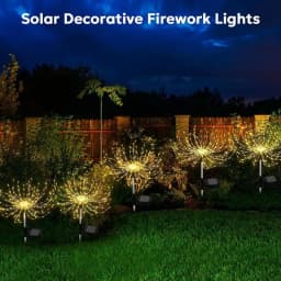 Outdoor Decoration Light Solar Firework Lights Waterproof Sparkles Landscape Fairy Light Garden Lights Yard Patio Pathway