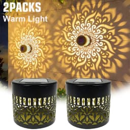 Solar Mandala Sunflower Projector Wall Light Outdoor Garden Decoration Landscape Light for Patio Garden Estate Porch Courtyard