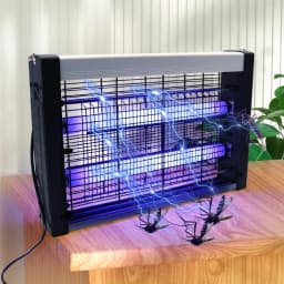 Wall-Mounted UV Mosquito Killer Lamp, Rechargeable Electric Shock Insect Killer for Indoor & Outdoor, Noiseless Pest Control