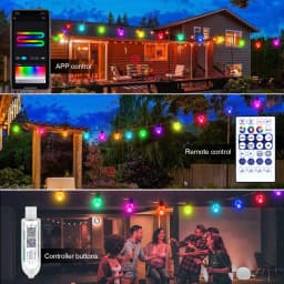 Smart G40 LED Bulb String Light 15M/30M Christmas Festoon USB Fairy Lights Garland For Room Outdoor Garden Camping Wedding Decor