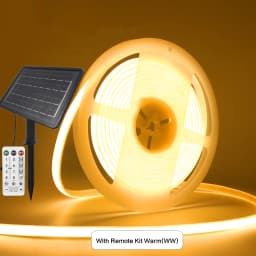 1.3W/2.8W/6W/13W Solar COB LED Strip Light With Remote Dimmable Adhesive Tape Waterproof 3000K 4000K 6000K Indoor Outdoor Decor