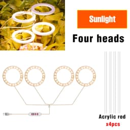 LED Phytolamp Indoor Grow Lights Full Spectrum Hydroponics Plant Lamp For Flower Seeds Cultivation DC5V USB LED Growth Light