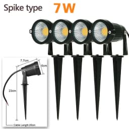 4Pcs LED Garden Lighting 5W 10W Outdoor Spike Lawn Lamp Waterproof Terrace Garden Decoration Path Spotlights AC220V 110V DC12V