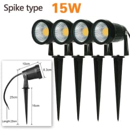 4Pcs LED Garden Lighting 5W 10W Outdoor Spike Lawn Lamp Waterproof Terrace Garden Decoration Path Spotlights AC220V 110V DC12V