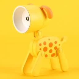 Mini Led Night Lights Folding Desk Lamp Cartoon Cute Pet Dog Deer Shape Nightlights Adjustable Kids Bedroom Bedside Decor Gift