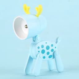 Mini Led Night Lights Folding Desk Lamp Cartoon Cute Pet Dog Deer Shape Nightlights Adjustable Kids Bedroom Bedside Decor Gift