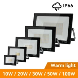LED Flood Light IP66 Waterproof Outdoor Spotlight 100W AC220V Reflector Led Exterior Wall Lamp For Garden Street Gate Wall