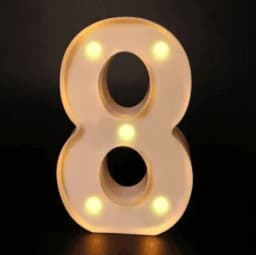 Number Letter Lamp Luminous Alphabet LED Lights Decororation Night Light for Home Wedding Birthday Christmas Party Decoration
