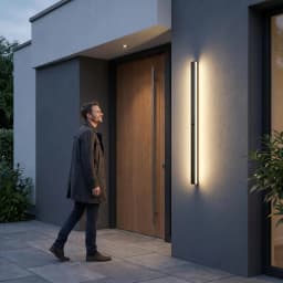 2/1PCS Motion Sensing LED Waterproof IP65 Outdoor Long Wall Lamp Villa Wall Light Garden Porch Sconce Light 110V 220V 55-200CM