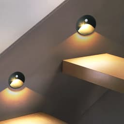 SANDIY Outdoor Lighting LED Sensor Embedded Wall Lamps Waterproof Outside Night Light Footlight+60mm Box for Stair&Step Garden