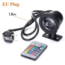 Waterproof RGB LED Spotlight 10W 15W Underwater LED Floodlight for Fountain Pool Aquarium 85-265V EU/US Plug Outdoor Garden Lamp
