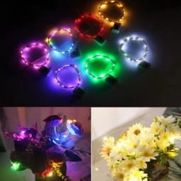 With Battery LED String Lights Copper Silver Wire Garland Light Waterproof Fairy Lights Party Decoration For Christmas Wedding