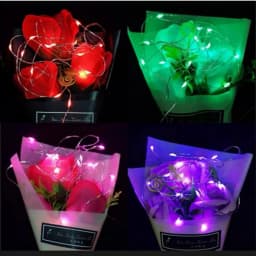 With Battery LED String Lights Copper Silver Wire Garland Light Waterproof Fairy Lights Party Decoration For Christmas Wedding