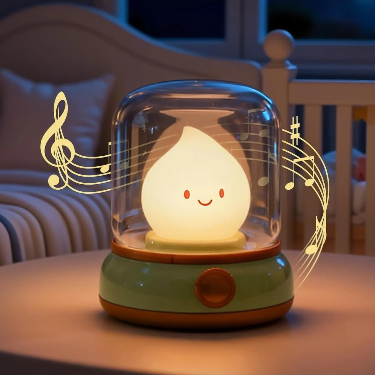 LED Flameless Candle White Noise Night Light Room Decor Lights USB Table Lamp Dimmable Bedside Lamp Camping Light Kids Xmas Gift