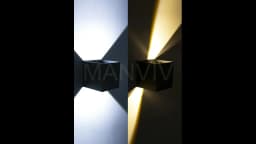 LED Wall Lamp 7W 100-240V Outdoor / Indoor Porch Garden Wall Lamp For Bedroom Bedside Lighting Up and Down Adjustable Wall Light