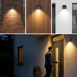 Solar LED Outdoor Wall Light 3 Colors RGBW Waterproof Fence Lamp for Garden Yard Porch Pathway Patio Home Decor