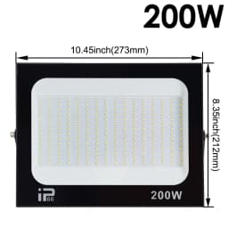200W LED Flood light Spotlight Projector Outdoor Lighting 6500k Waterproof IP66 for Wall Garage Gym Street 220V