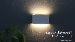 6W 12W 24W LED Outdoor Waterproof Wall Lamp Bedroom Living Room Balcony Wall Light Aluminum Exterior Wall Lamp Sconce Fixtures
