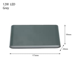 6W 12W 24W LED Outdoor Waterproof Wall Lamp Bedroom Living Room Balcony Wall Light Aluminum Exterior Wall Lamp Sconce Fixtures