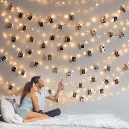 LED Fairy Lights Photo Clip String Lights, USB/AA Battery Powered String Lights, Bedroom, Christmas, Party, Wedding, Decoration