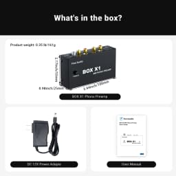 Fosi Audio Phono Preamp for Turntable Phonograph Preamplifier Mini Stereo Audio HiFi With Headphone Amplifier