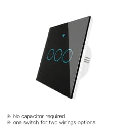 ZigBee Wall Touch Smart Light Switch With Neutral/No Neutral ,No Capacitor Smart Life/Tuya Works with Alexa,Google Hub Required
