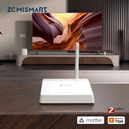 Matter Zigbee Wired Hub with Antenna Strong Network Signal Smart Home Bridge Gateway Work with Tuya Homekit Smartthings HA