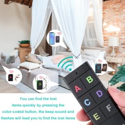 RETEKESS TH104 Wireless Key Finder RF Key Locator Pet Tracker Wallet Tracker Remote Control 1 RF Transmitter 6 Receiver