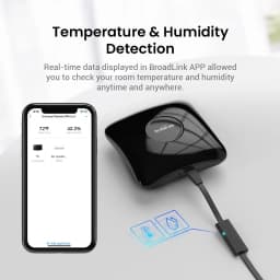 BroadLink RM4 Pro+ HTS2 Version Wireless Universal Remote Hub withTemp and Humidity Sensor Smart Home Solution