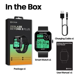 New Zeblaze Beyond 3 Plus GPS Smart Watch 1.78'' AMOLED Display Built-in Alexa Make/Receive Phone Calls 3ATM Sports Smartwatch