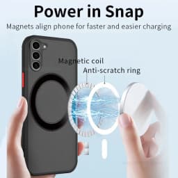 S26 S25 Ultra Plus Case Armor Matte Magnetic For Samsung Galaxy S26 S25 S24 S23 Ultra Plus Cases Frosted Wireless Charge Cover