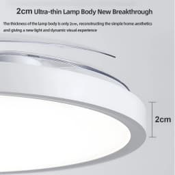 IRALAN Modern Invisible Ceiling Fan with LED Light DC Motor Large Air Volume Remote Control for Bedroom Dining Room