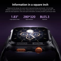 【World premiere】Blackview W10 PRO Smart watch 1.83" Display Outdoor GPS DA GPT 600mAh with LED Flashlight Bluetooth Calling