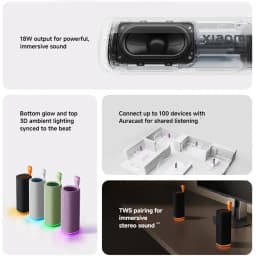 Global Version Xiaomi Sound Play Bluetooth6.0 18W TWS connect 2600mAh IP68 Water and Dust Resistance Outdoor Party Mini Portable