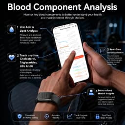 Newly Men Women Smart Band ECG Blood Pressure Uric Acid Monitor 3ATM Waterproof Sports Fitness Tracker Bracelet For Android iOS