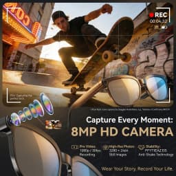 2026New 800W Pixel 4K HD Camera Smart Glasses AI Translation ChatGPT Music Play Voice Dual Microphone BT Call Sunglass Men Woman