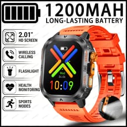 The 2026 New Smartwatch Features a 2.01-Inch High-Definition Screen and a 1200mAh Large Battery That Can Store Up to 40 Hours of