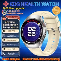 2026 New ECG Smart Watch Body Analysis Blood Oxygen Uric Acid Fatigue Detection Micro-Physical Examination Sapphire Smartwatches