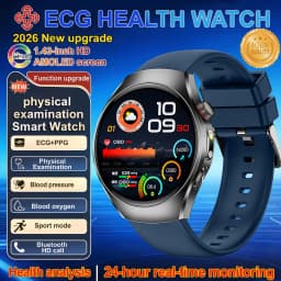 2026 New ECG Smart Watch Body Analysis Blood Oxygen Uric Acid Fatigue Detection Micro-Physical Examination Sapphire Smartwatches