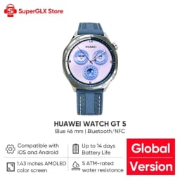 Global Version HUAWEI WATCH GT 5 Smartwatch AMOLED Screen 41mm/46mm Buit-in Map Replay Message Compatible with iOS and Android